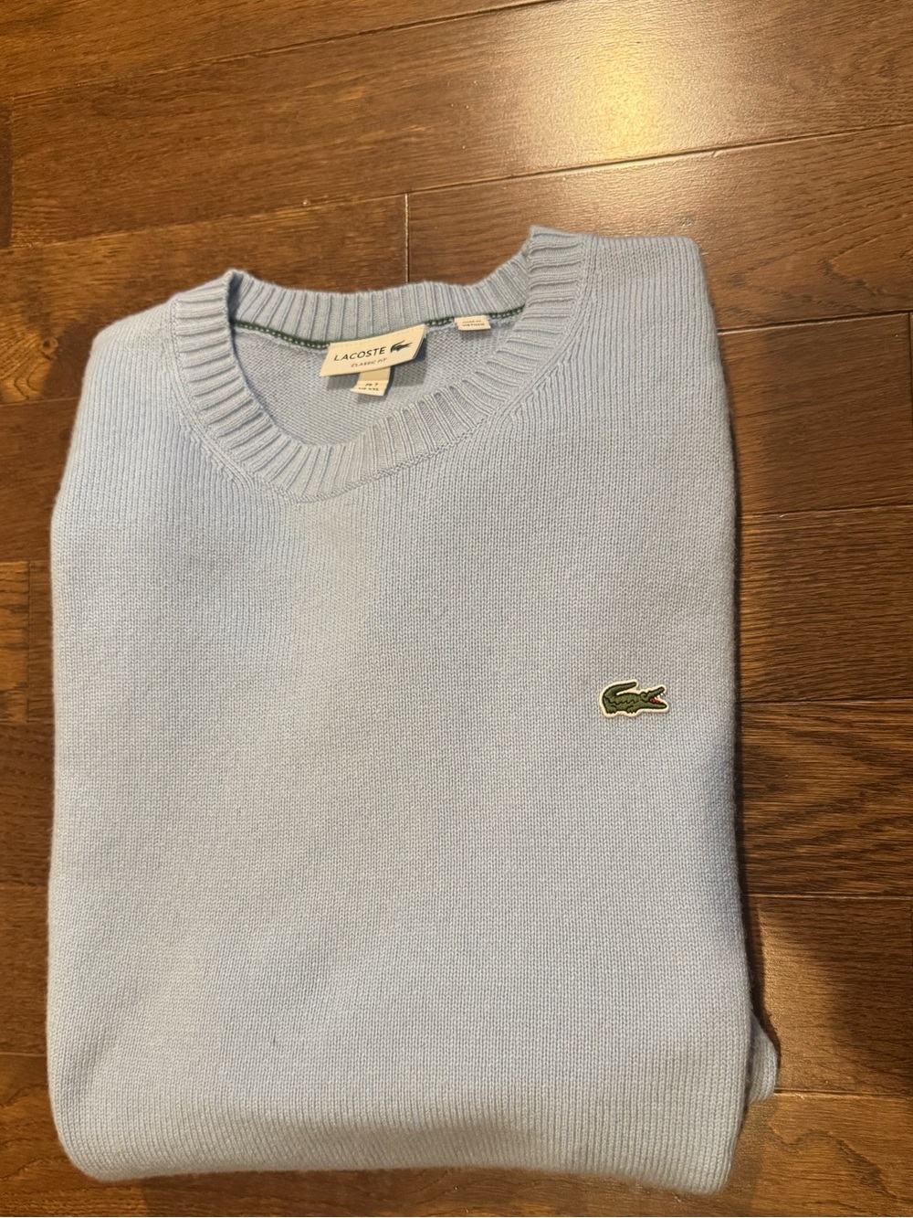 Lacoste Light Blue Men’s Crewneck Sweater